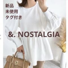 ［新品］ &. NOSTALGIA パールペプラムチュニック 長袖 ノスタルジアのサムネイル