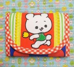 【ハンドメイド】レトロポップ コインキャッチャー クマさん 小銭入れ 財布⑫のサムネイル