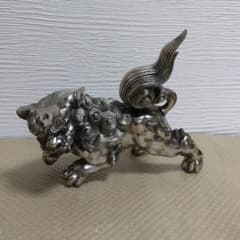 ☆本日特価！【銀色獅子置物/『縁起物』/『魔除け』現状品】 - メルカリ