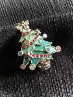美品　ANNA SUI アナスイ　クリスマスツリー　ブローチ