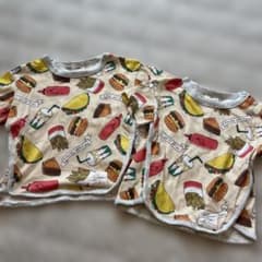Si-Shu-Non ハンバーガー柄 Tシャツ 100・80サイズセットのサムネイル
