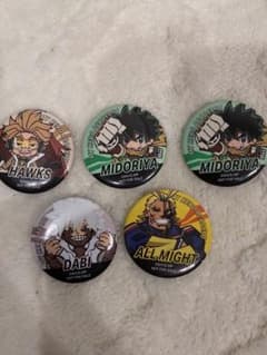 僕のヒーローアカデミア 缶バッジ 5点セットのサムネイル