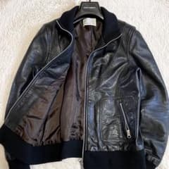 美品 LUCA LADY LUCK LUCA 羊革 レザージャケット ブルゾン