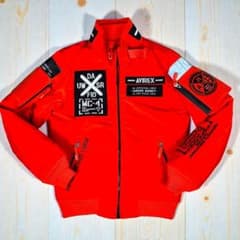 美品✨ AVIREX MA-1 フライトジャケット HALO オレンジ Sサイズ - メルカリ