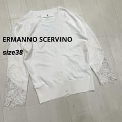 イタリア製 美品　ERMANNO SCERVINO カーディガン レース刺繍 イタリア製 美品 ERMANNO SCERVINO レース刺繍 カーディガン - メルカリ