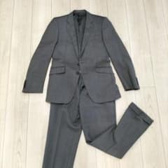 美品》エルメネジルド ゼニア スーツ セットアップ グレー ストライプ