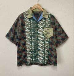 希少 PRADA プラダ 迷彩柄 シャツ アロハシャツ XL - メルカリ