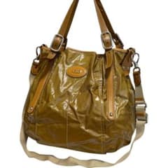 美品 トッズ 3471 2way トートバッグ Gライン レザータグ ベージュ 