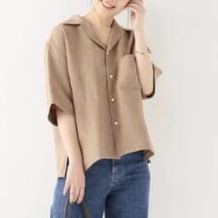 美品 AURALEE オーラリー サマーツイード ハーフスリーブシャツのサムネイル