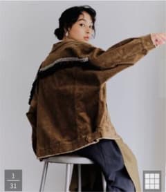 YECCA VECCA  コインフリンジコーデュロイジャケットのサムネイル