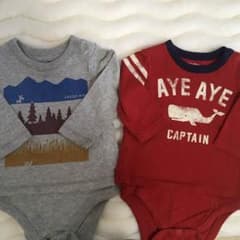 Coiko様専用★★★GAP 長袖ボディダブル 70㎝ 2枚のサムネイル