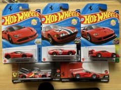 ホットウィール フェラーリ5台セット+5カーパックばらし4台