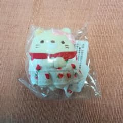 스미코구라시 딸기 봉제인형 약 10cm 고양이