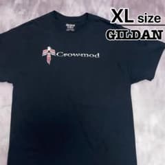 USA古着　GILDAN　Tシャツ　XL　ブラック　黒　プリント　鳥　エンブレム