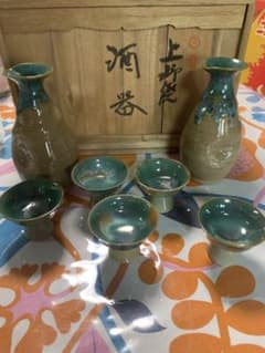 上野焼き酒器　最終値下げのサムネイル