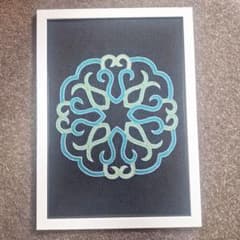 ウィルタ(アイヌ)刺繍 A4額入り 壁掛けNO.37のサムネイル