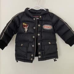 【年末SALE】ヒスミニ　ダウン　90cm ネイビー　ダウン90％のサムネイル
