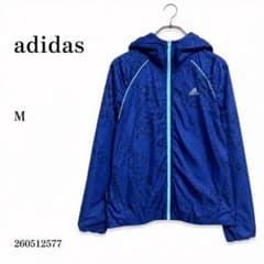 미품 adidas 아디다스 재킷 M 점버 블루 총무늬