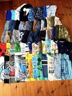 男の子まとめ売り 春、夏秋用100cm 63点のサムネイル