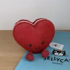 Jellycat ジェリーキャット ハートマカロンぬいぐるみ 赤 正規品 限定