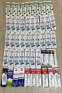 牛乳パック 50本 未解体 折りたたみ 工作 材料のサムネイル