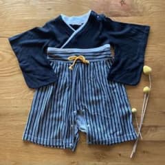 【80㎝】はかまロンパース　男の子　こどもの日のサムネイル