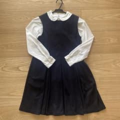 綺麗め　シャツ　ネイビーワンピースセットのサムネイル