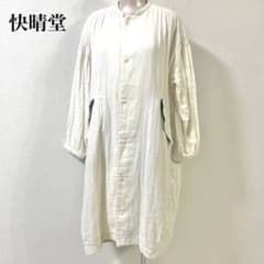 【快晴堂】ワンピース　コットン　サイズ2 M ウエスト調整紐有りのサムネイル