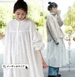 未使用品★イーザッカマニアストアーズ★刺繍ローン エアリーワンピース★のサムネイル
