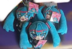 GEO限定　初音ミク ぬいぐるみマスコット 3点セットのサムネイル