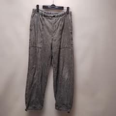 GU ジーユー レディースライトデニムワークパンツ 裾ドローコード付き L