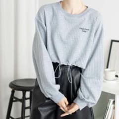 WEGO クロップド丈 スウェット グレーのサムネイル