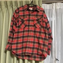 Levi's Orange Tab チェック柄 長袖シャツ レッド Mのサムネイル