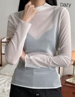 SHEIN DAZY シアー モックネック トップスのサムネイル
