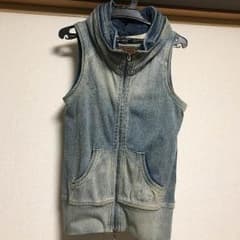 goa ストレッチデニムBIGフードベストのサムネイル