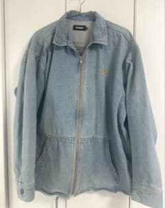 美品】XLARGE デニムジャケット ジップアップ ライトブルーGジャン 