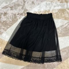 ブラック フレアスカート 3Lのサムネイル