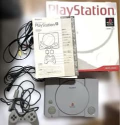 동작품 PS1 본체 초기 SCPH-5500 컨트롤러 외함 취급 설명서