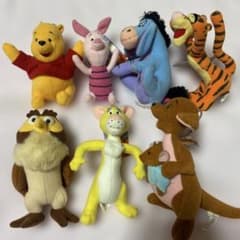 くまのプーさん ぬいぐるみ マスコット 7個セットのサムネイル
