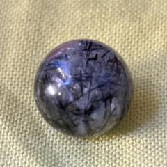 高品位　天然石 ブラックルチルクォーツ 15.1mm 1粒Ⅺのサムネイル