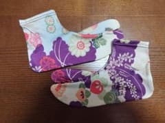 和柄 足袋 ストレッチ素材 花柄のサムネイル