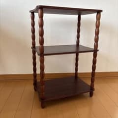 NAJICO ナジコ 木製3段ラック オープンシェルフ 飾り棚 古家具 - メルカリ