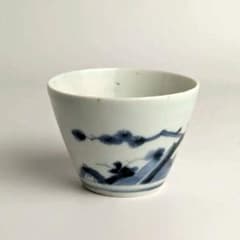 古伊万里　そば猪口　18世紀　　松竹梅文蕎麦猪口　ぐい呑　酒器　湯呑　コップ 古伊万里 そば猪口 18世紀 松竹梅文蕎麦猪口 ぐい呑 酒器 湯呑 コップ