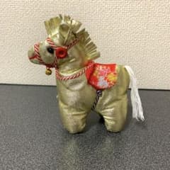 ちりめん細工の置物　※干支の金午1頭のサムネイル