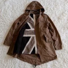 フレッドペリー ユニオンジャック ボアライナー 刺繍ロゴ モッズコート