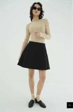 CLANE 26SS FLARE MINI SKIRT ブラックサイズ2 CLANE LOW WAIST FLARE MINI SKIRT - メルカリ
