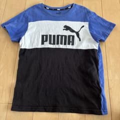 PUMA Tシャツ ブルー×ホワイト×ブラック 140のサムネイル