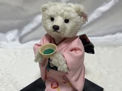 限定品】Steiff シュタイフ 遠州流茶道 コラボ テディベア 着物姿