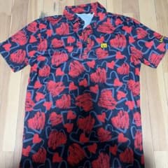 LOUDMOUTH メンズ ゴルフ 半袖ポロシャツ 総柄のサムネイル