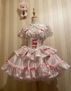 姫系フリルピンクドレス 値下げ交渉可能のサムネイル